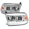 Spec-D Tuning 09-18 Dodge Ram Projector Headlights 2LHP-RAM09G7-SQ-RS